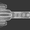 Futuristic White Spaceship With Blue Accents For Interstellar Exploration Missions