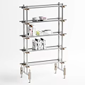 Sturdy Metal Multi Tier Shelving Unit For Home Office Storage Organizer