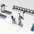 Essential Fitness Equipment Collection Including Treadmills Dumbbell Set Exercise Bike And Ab Bench