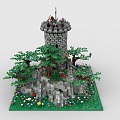 Lego Lego Toys Sentinel Tower Castle Soldier Knight Defense Bunker 3d model