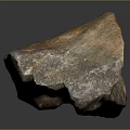 Natural Stone and Wood Craft Piece with Rustic Texture and Organic Design