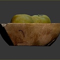 Modern Fruit Plate Fruit Plate Apple Red Fuji Apple 3d model