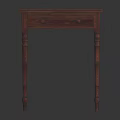 Vintage Wooden Side Table With Single Drawer And Ornate Carved Legs Design