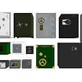 Commercial Security Safes With Various Sizes Different Designs And Durable Construction 3d model