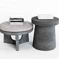 Modern Side Table Low Table Stool Book Sofa Stool Low Stool Shoe Stool Round Table Coffee Table 3d model