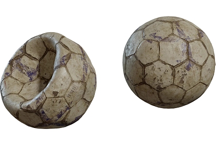 Realistic old football 3D model 3d model