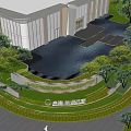 Tranquil Garden Landscape Featuring Curved Pathways Reflecting Water And Lush Greenery