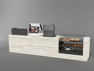Modern Coffee Bar 3d model
