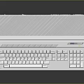 AZIO White Modern Ergonomic Keyboard Electronic Device Computer Accessory For Typing