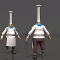 One Piece Zepp Red Foot Chef Pirates Group 3d model