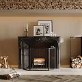 Modern Fireplace 3d model