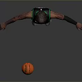 A Man Wearing Celtics Number 44 Jersey With Arms Outstretched And Basketball