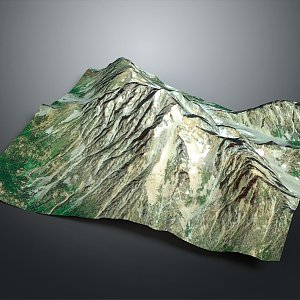 Geography, topography, mountain shape, ridge, ridge, valley, mountain range, canyon, geomorphology, mountain peak, mountain body 3d model