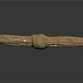 Hemp rope string daily necessities 3d model