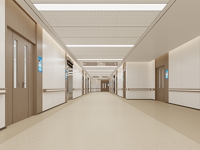 Hospital walkway model