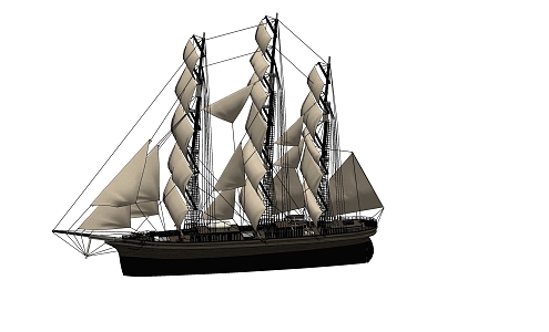 Modern Sailing 3d model