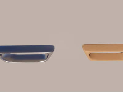 Stylish Public Chairs With Blue And Wooden Seats For Public Spaces Design 3d model