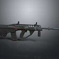 Modern Tactical Weapon Rifle Featuring Rail System And Ergonomic Grip Design 3d model