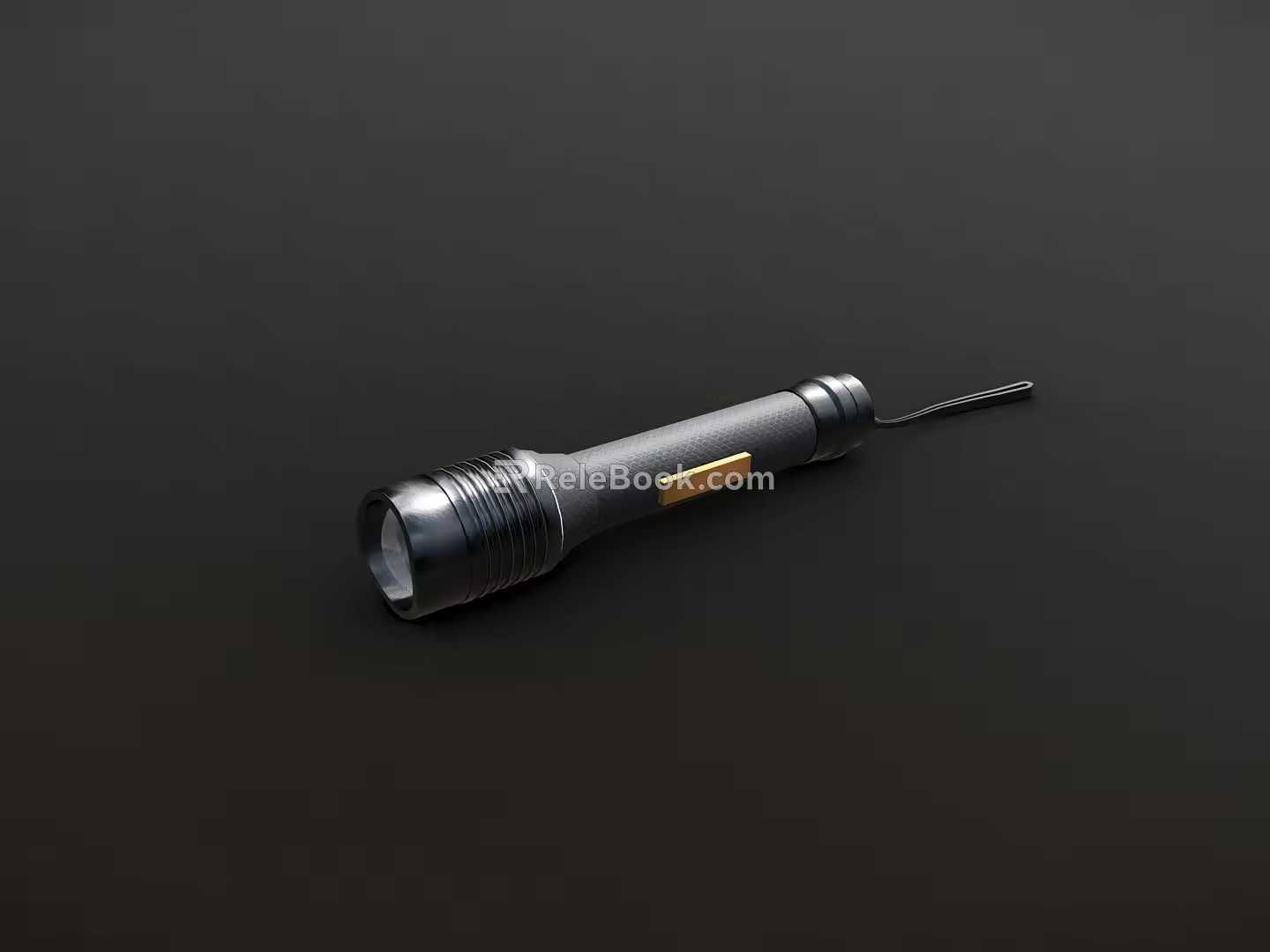 Old flashlight old objects 3d model