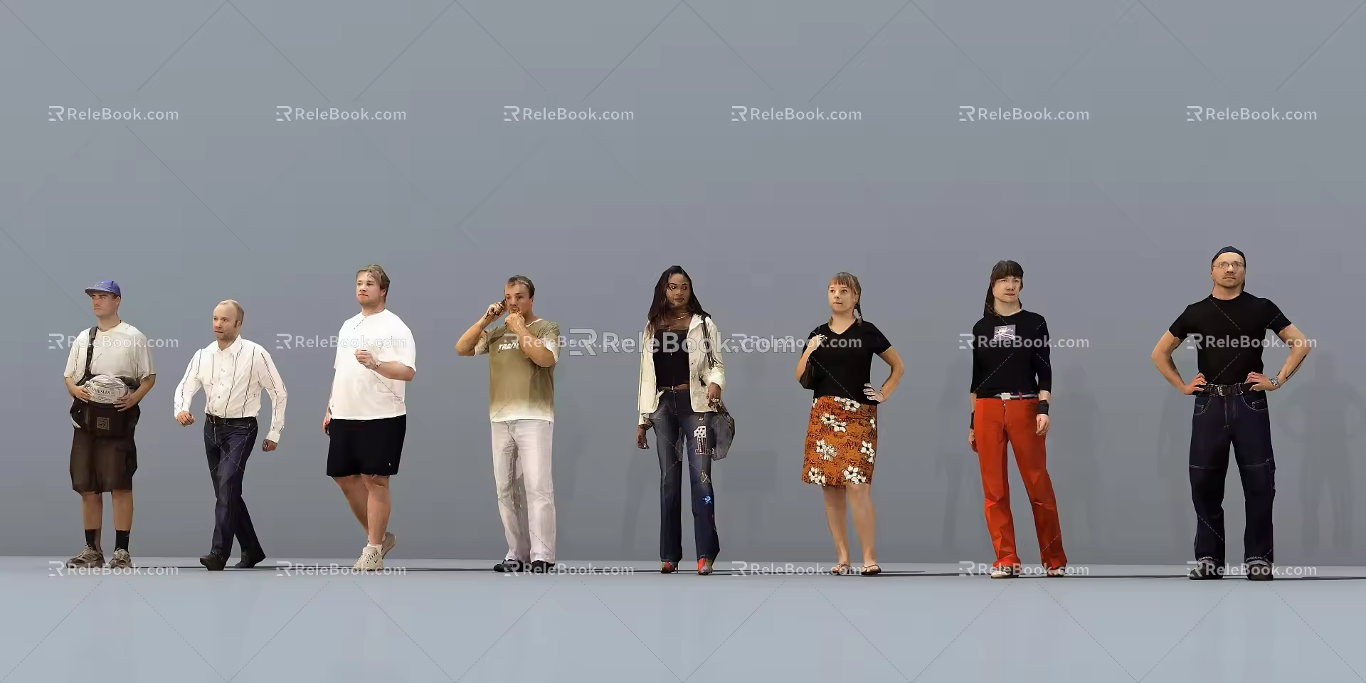 Multiplayer Business Personalities 3d model