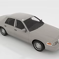 Gray Classic Sedan Four Door Exterior With Simple Wheel Rims Design