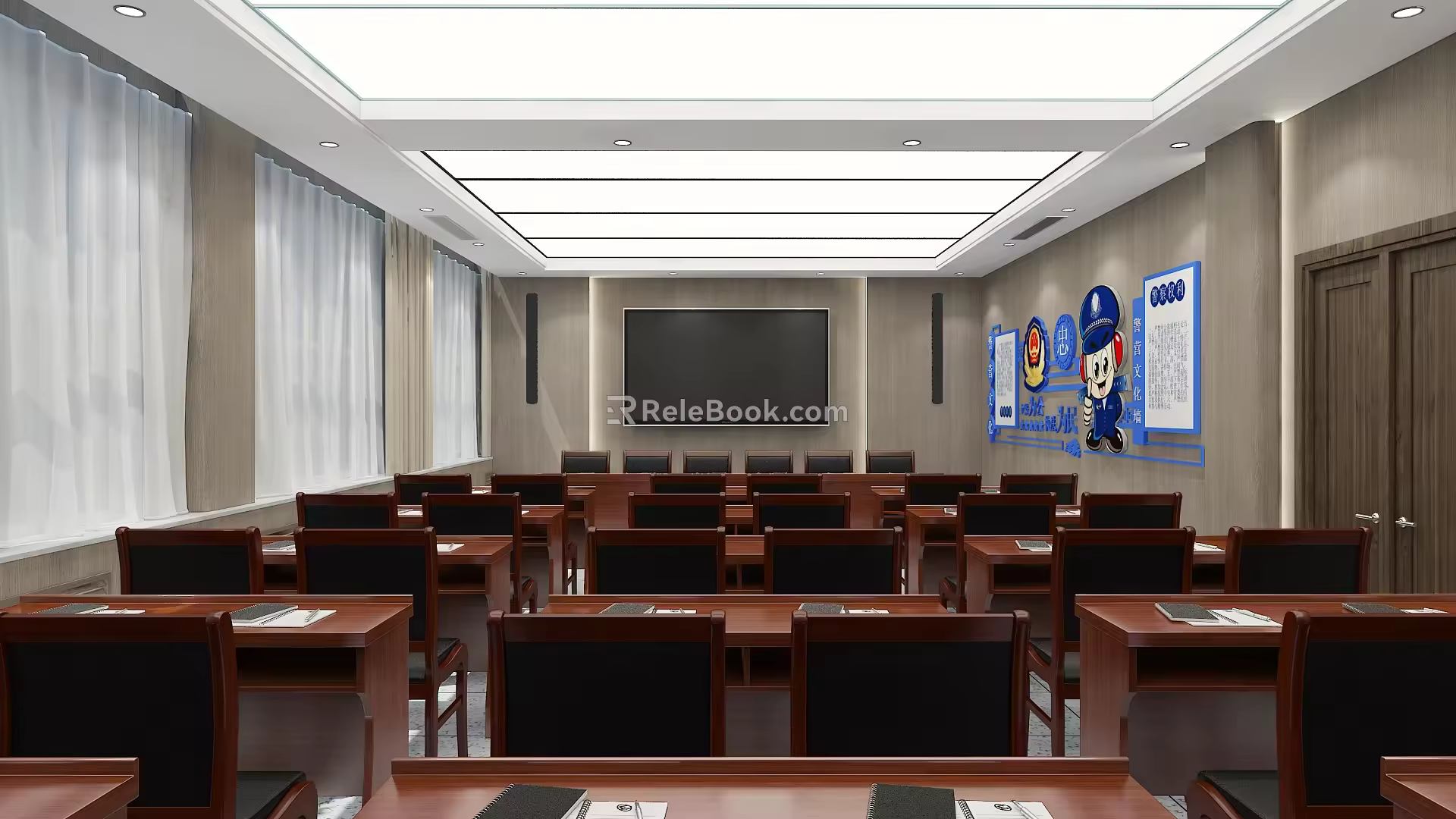 Traffic Police Team Meeting Room Monitoring Room Multifunctional Room Police Station Traffic Police Brigade Command Room 3d model