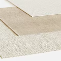 Textured Square Rugs In Neutral Beige Tones For Modern Home Decor