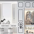 Modern Wardrobe Interior Design With Glass Doors Hanging Clothes And Shoes Storage