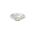 Round Coffee Table With Marble Surface And Modern Metal Base Design