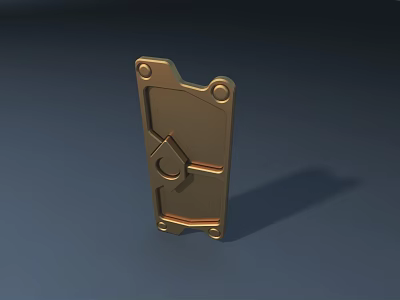Public Facility Metal Component Panel With Secure Mounting And Durable Structure 3d model