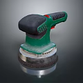Green Electric Power Sander With Ergonomic Handle Abrasive Disc For Woodworking Professional Hardware Tool