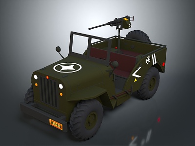 Modern Military Vehicle Military Jeep Off-road Jeep Humvee Bulletproof Jeep 3d model