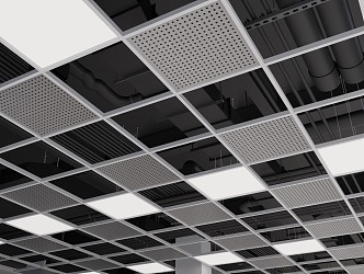 Modern Ceiling Integrated Ceiling Grille Ceiling 3d model