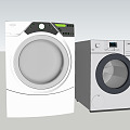 Modern washing machine electric drum washing machine 3d model