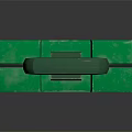Medical First Aid Kit In Green Case With White Cross And Emergency Supplies