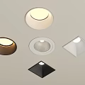 Modern Downlights And Spotlights With Various Shapes And Color Options For Home Lighting