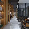 New Chinese Hot Pot Shop 3d model