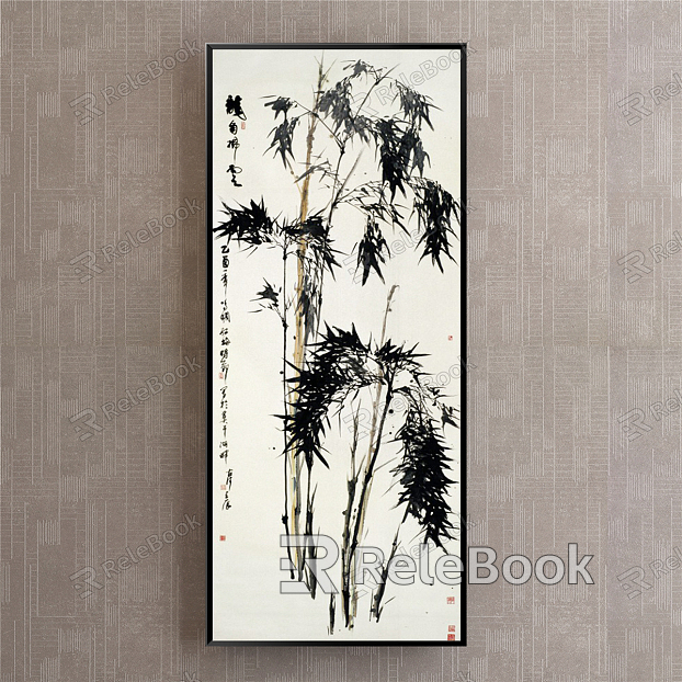 chinese plant painting model