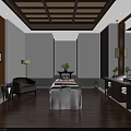 Luxurious SPA Room Interior With Massage Bed Wooden Flooring And Warm Lighting For Tranquil Ambiance