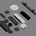 Diverse Modern Electrical Switches Outlets and Control Panels for Home Use