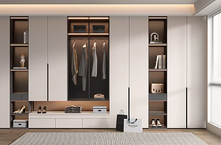 Modern wardrobe 3d model