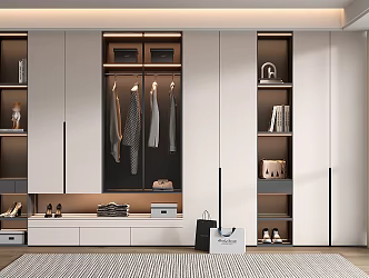 Modern wardrobe 3d model
