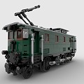 LEGO toy blocks tram train high-speed rail train 3d model