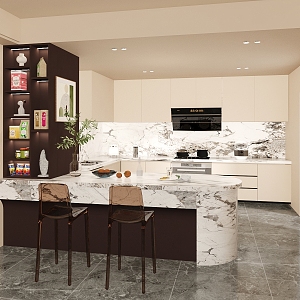 Modern kitchen studio 3d model