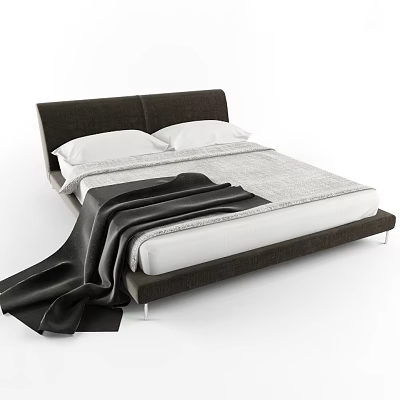 Modern Double Bed 3d model