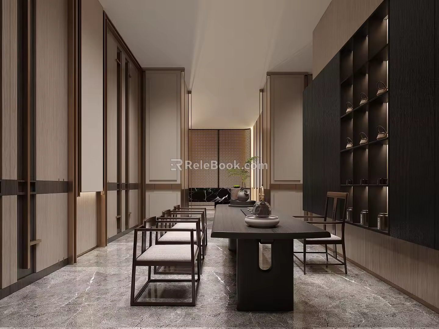 Ballroom Front Office Reception 3d model
