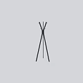 Modern Tripod Coat Hanger with Stable Metal Stand for Home Organizing