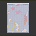Vibrant Abstract Futuristic Cartoon Scene With Geometric Hexagons Polygons And Pink Brick Floor