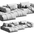 Plush Modular Sofa Designs With Color Options Pillows And Soft Cushions