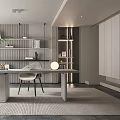 Modern study 3d model